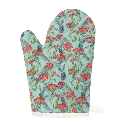 Bouvardia Pattern Print Single Oven Mitt