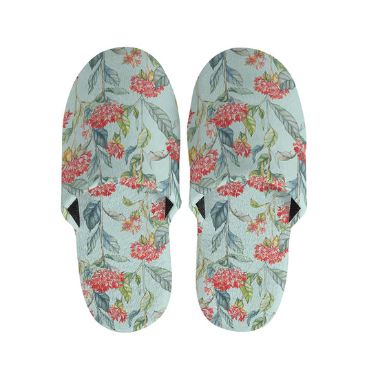 Bouvardia Pattern Print Slippers