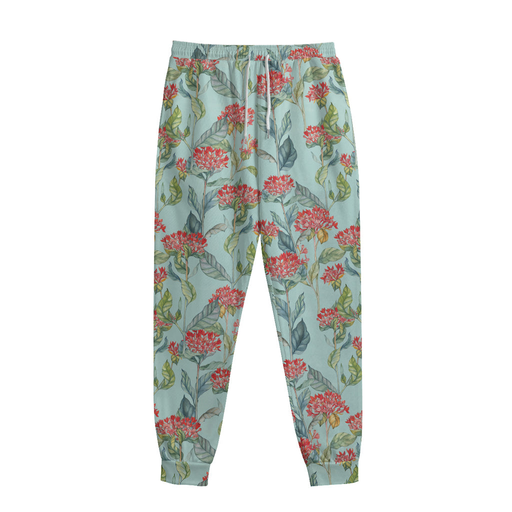 Bouvardia Pattern Print Sweatpants
