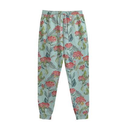 Bouvardia Pattern Print Sweatpants