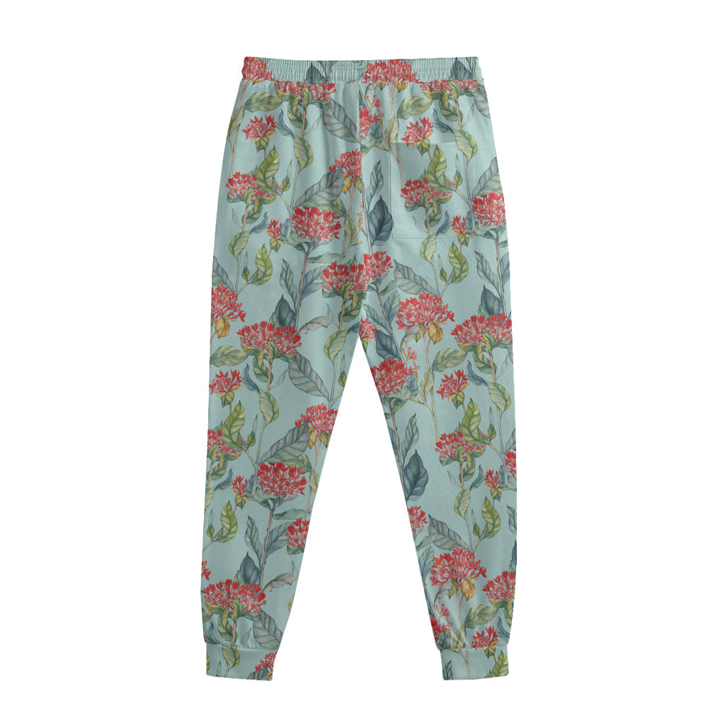 Bouvardia Pattern Print Sweatpants