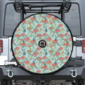 Bouvardia Pattern Print Tire Cover With Camera Hole