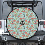 Bouvardia Pattern Print Tire Cover With Camera Hole