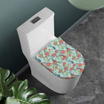 Bouvardia Pattern Print Toilet Lid Cover