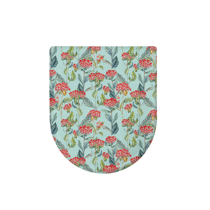 Bouvardia Pattern Print Toilet Lid Cover