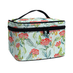 Bouvardia Pattern Print Travel Makeup Bag