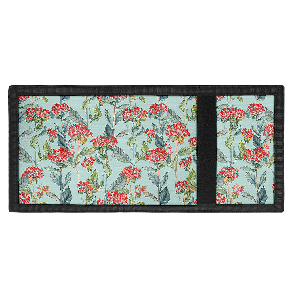 Bouvardia Pattern Print Trifold Wallet