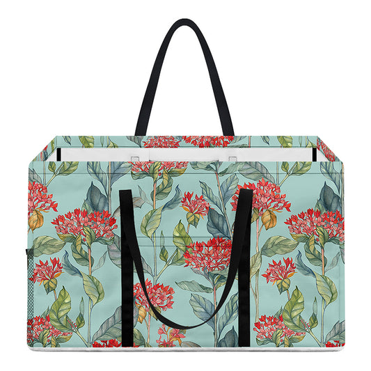 Bouvardia Pattern Print Utility Tote Bag
