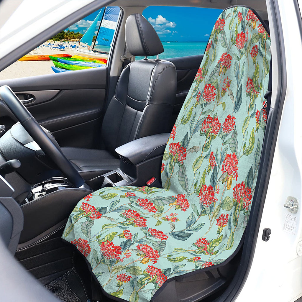 Bouvardia Pattern Print Waterproof Car Seat Cover