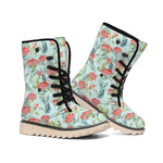 Bouvardia Pattern Print Winter Boots