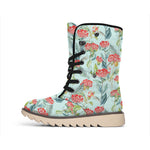 Bouvardia Pattern Print Winter Boots