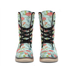 Bouvardia Pattern Print Winter Boots