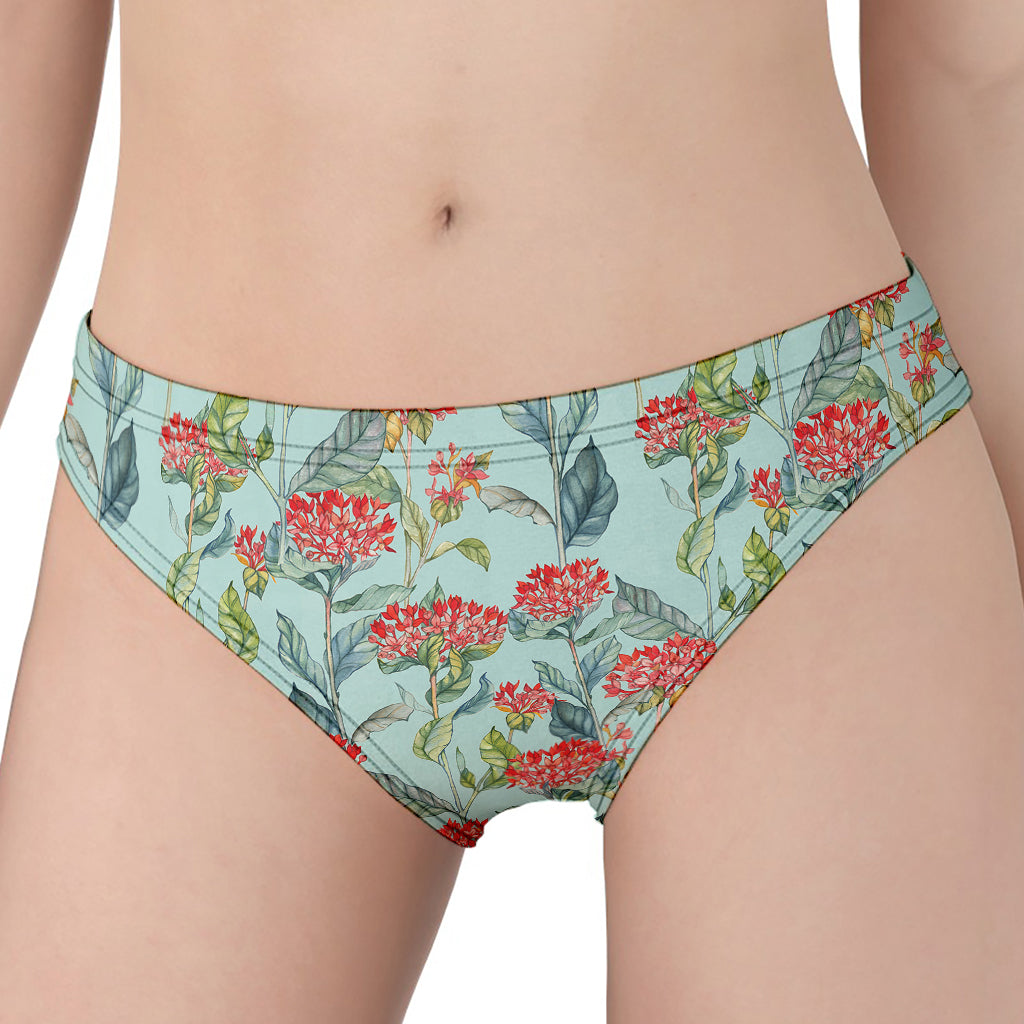 Bouvardia Pattern Print Women's Panties