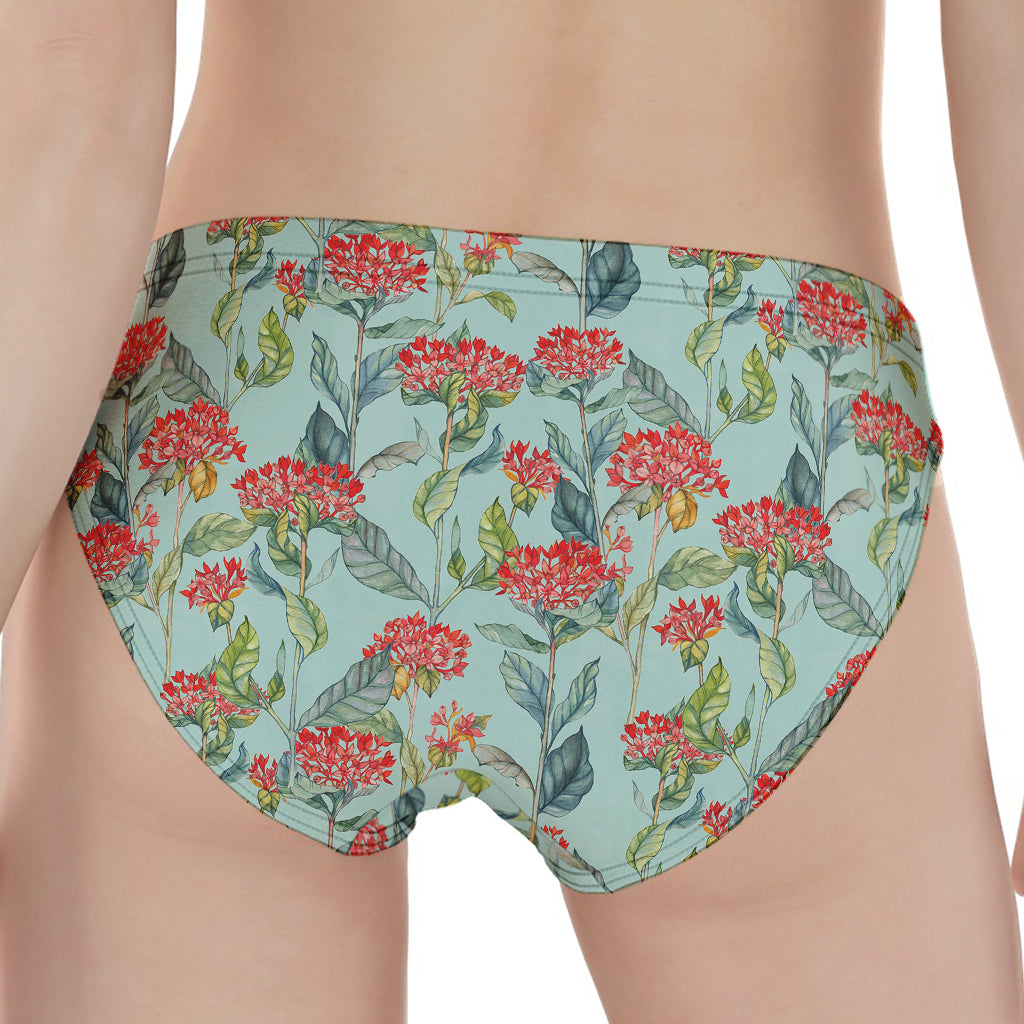 Bouvardia Pattern Print Women's Panties