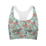 Bouvardia Pattern Print Women's Sports Bra