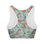 Bouvardia Pattern Print Women's Sports Bra