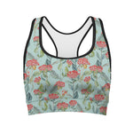 Bouvardia Pattern Print Women's Sports Bra