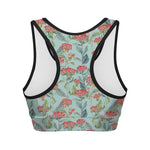 Bouvardia Pattern Print Women's Sports Bra