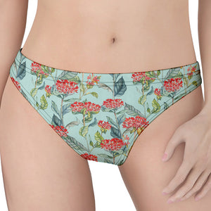 Bouvardia Pattern Print Women's Thong