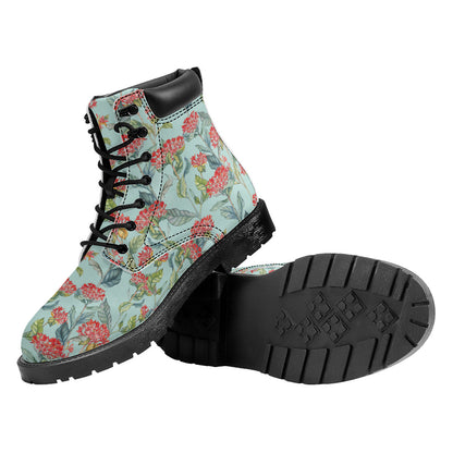Bouvardia Pattern Print Work Boots