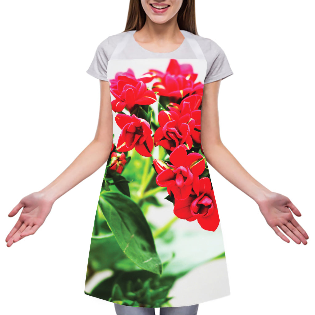 Bouvardia Plant Print Adjustable Apron