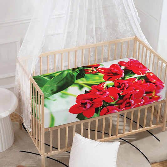 Bouvardia Plant Print Baby Crib Sheet