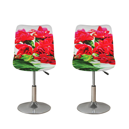 Bouvardia Plant Print Bar Stool Covers