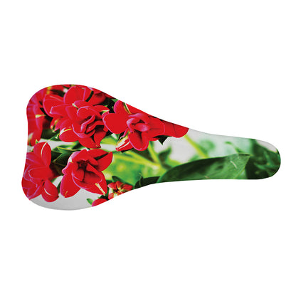 Bouvardia Plant Print Bicycle Seat Cover