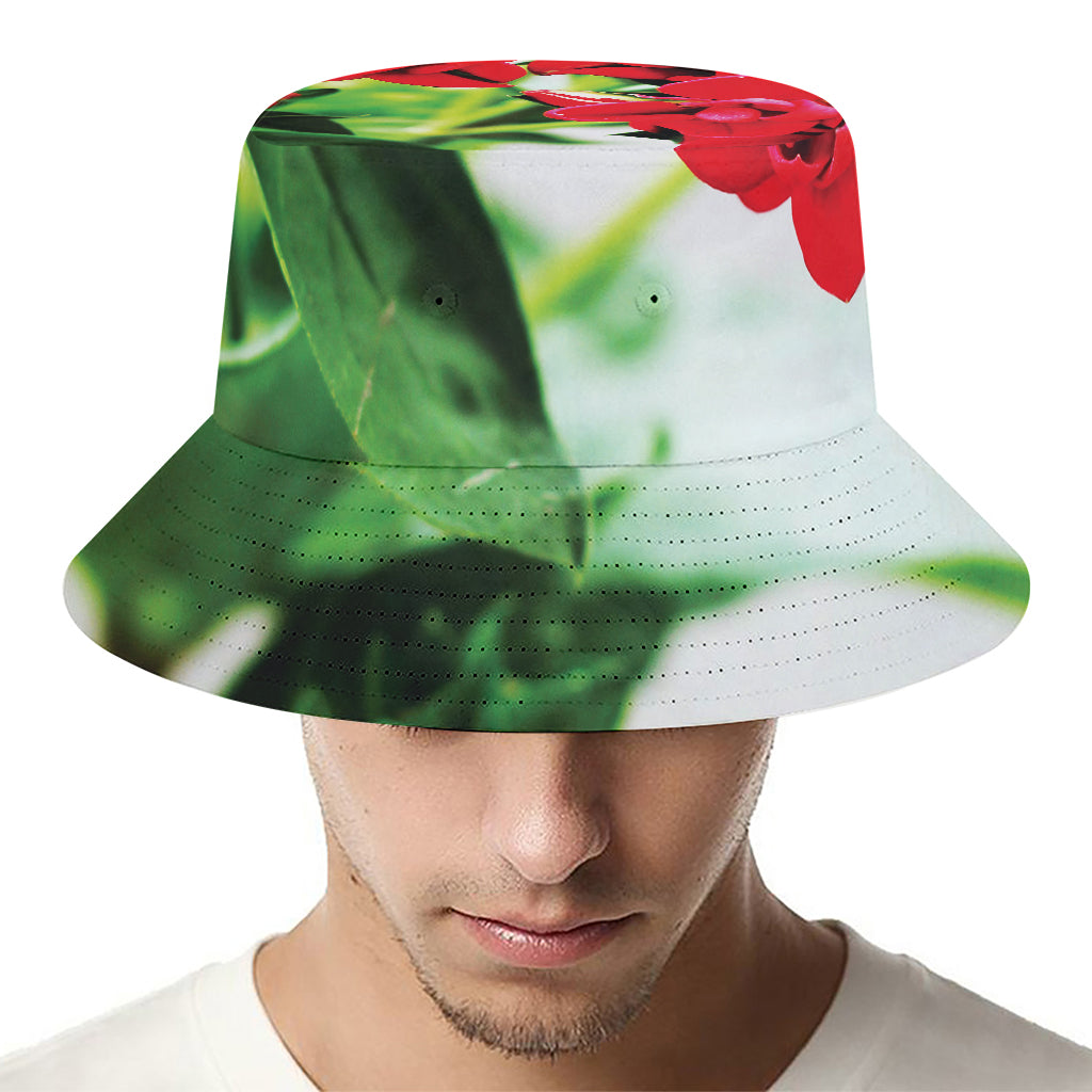 Bouvardia Plant Print Bucket Hat