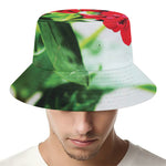 Bouvardia Plant Print Bucket Hat