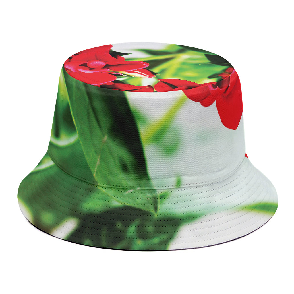 Bouvardia Plant Print Bucket Hat