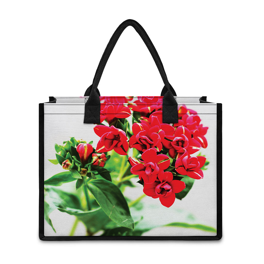 Bouvardia Plant Print Canvas Tote Bag