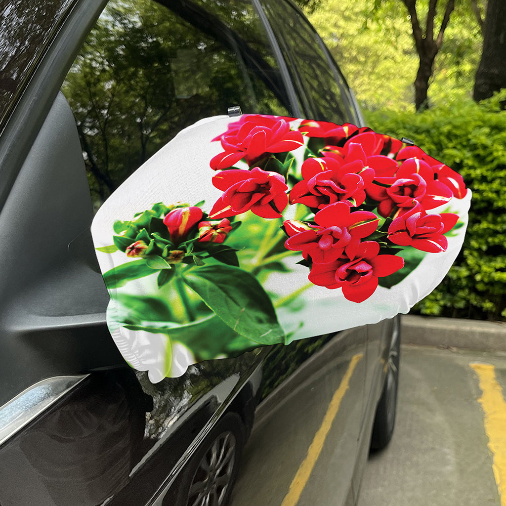 Bouvardia Plant Print Car Side Mirror Covers