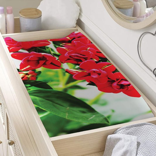 Bouvardia Plant Print Changing Pad Cover