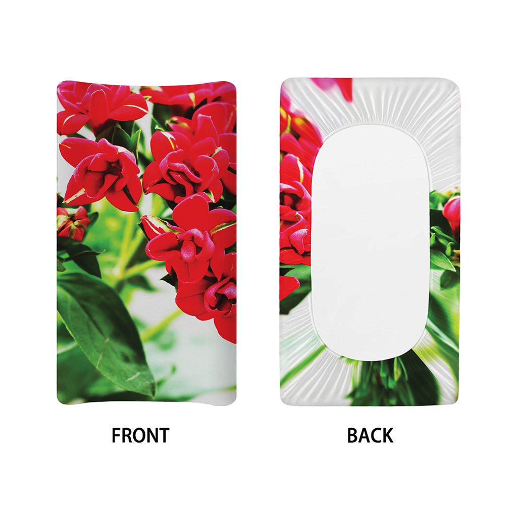 Bouvardia Plant Print Changing Pad Cover