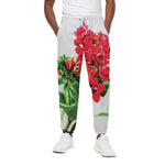 Bouvardia Plant Print Cotton Pants