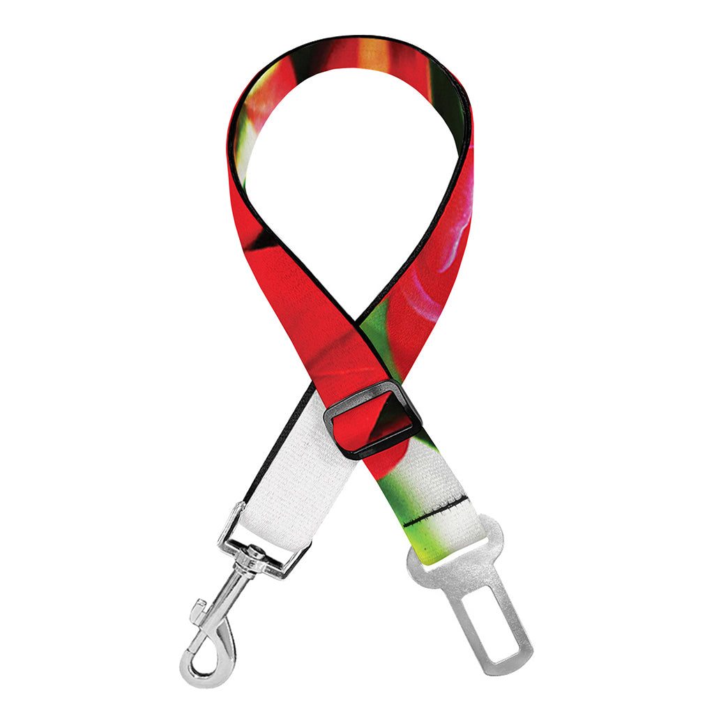 Bouvardia Plant Print Dog Seat Belt