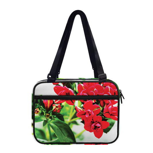 Bouvardia Plant Print Double Strap Bible Bag