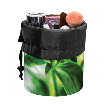 Bouvardia Plant Print Drawstring Makeup Bag