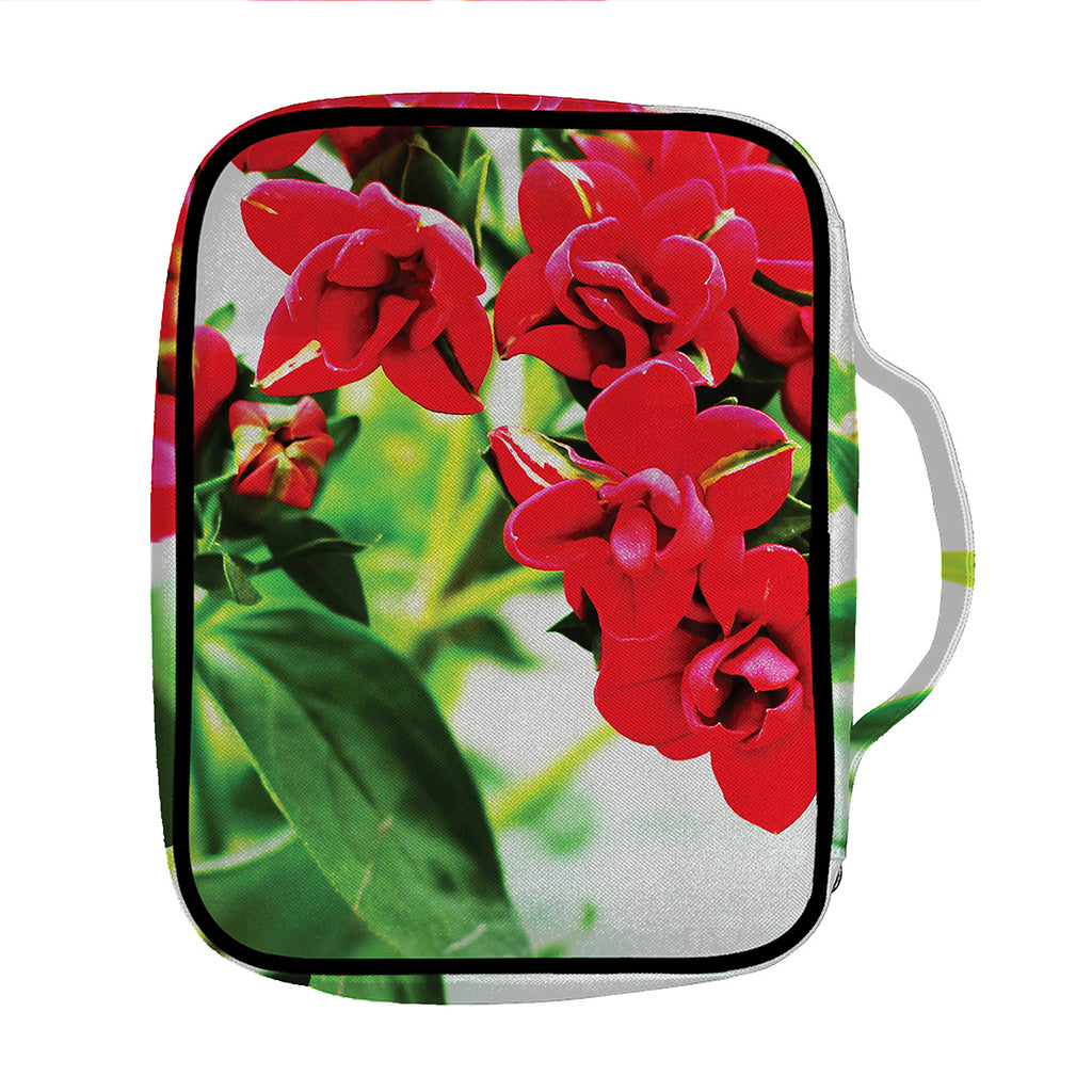 Bouvardia Plant Print Front Pocket Bible Bag