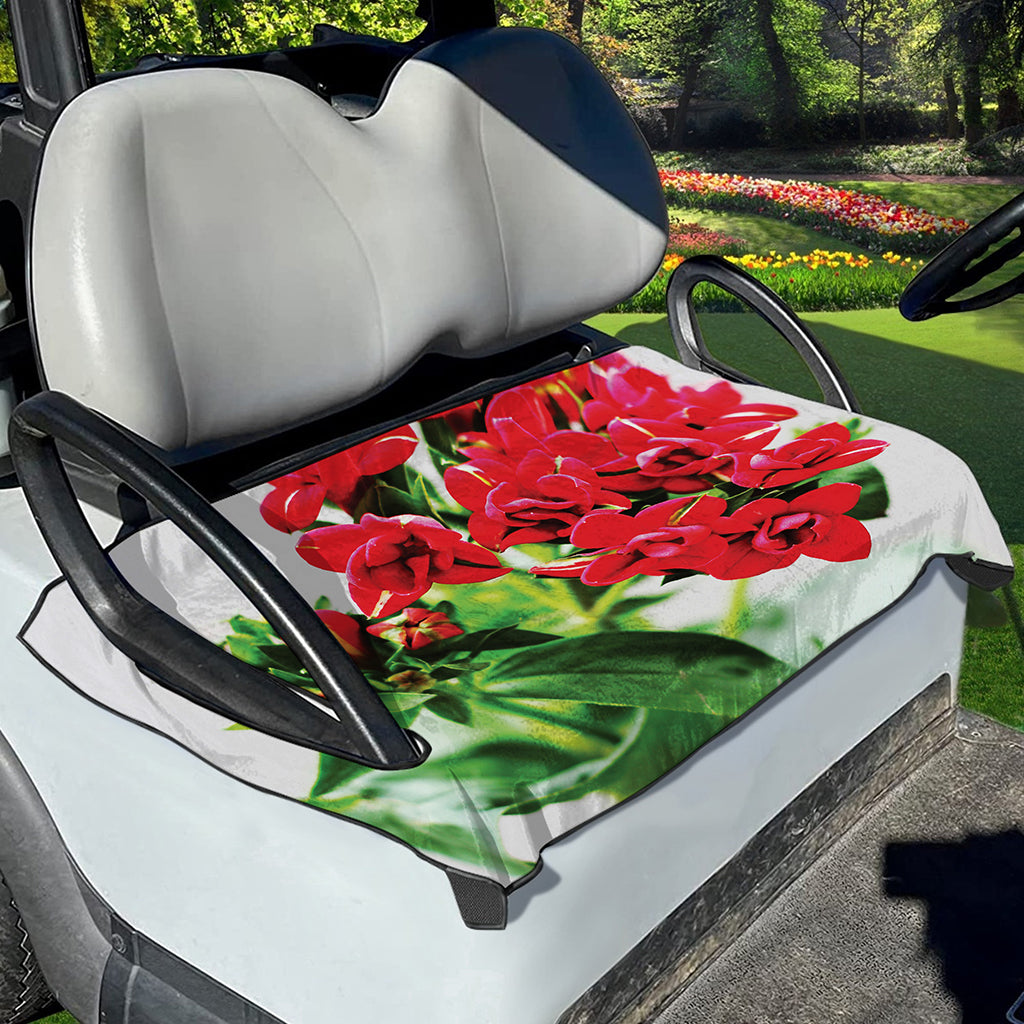 Bouvardia Plant Print Golf Cart Seat Cover