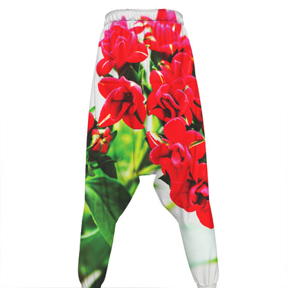 Bouvardia Plant Print Hammer Pants