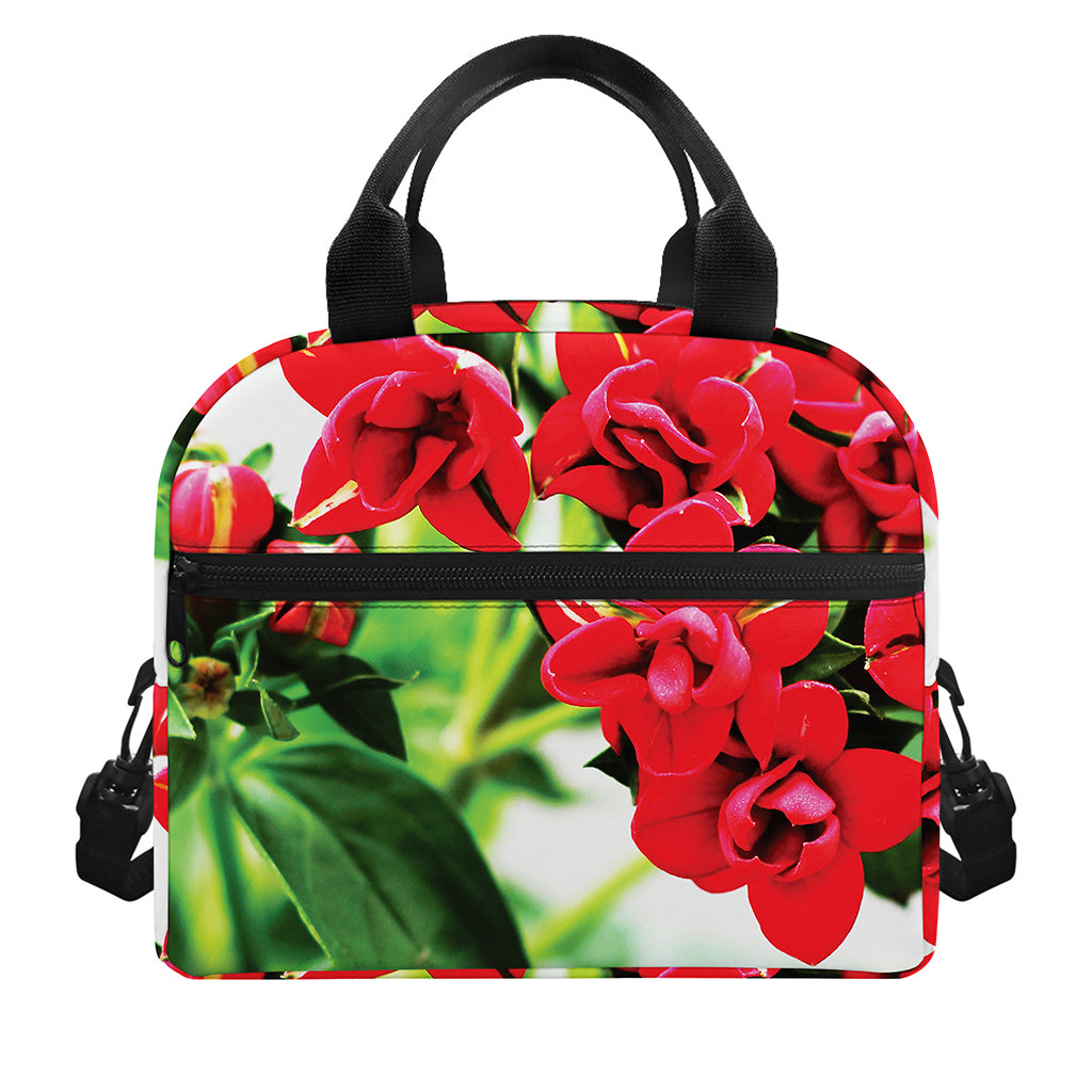 Bouvardia Plant Print Insulated Lunch Bag