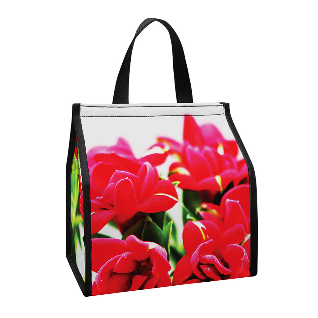 Bouvardia Plant Print Insulated Lunch Tote