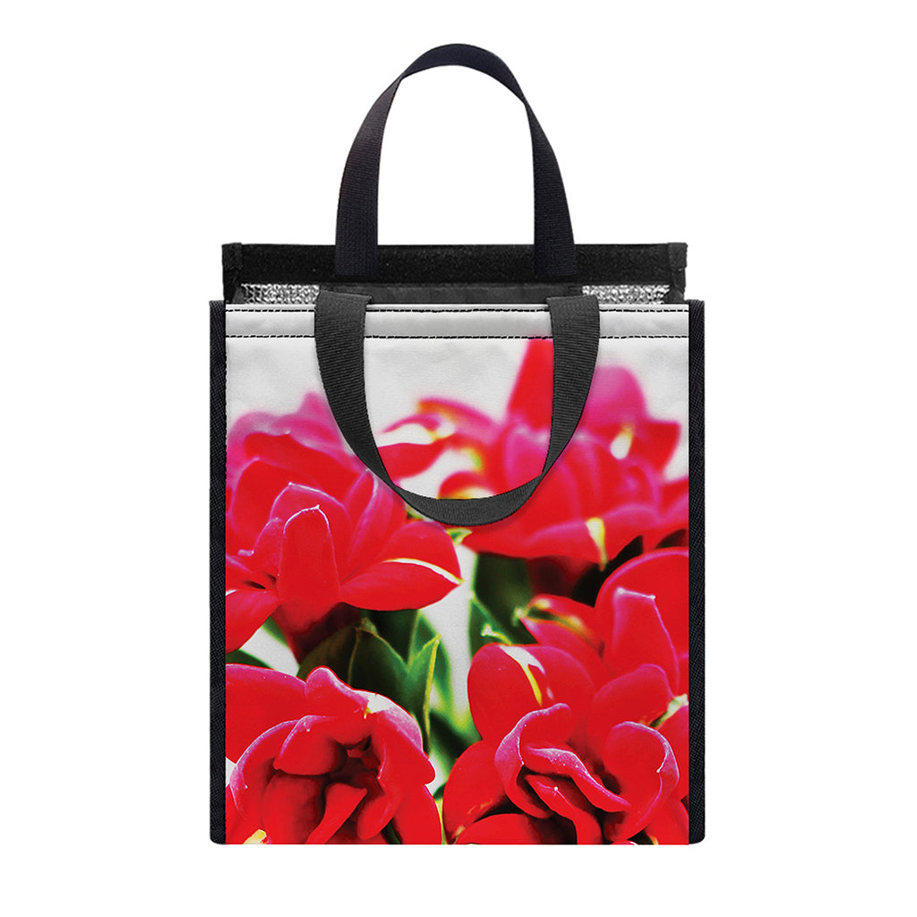 Bouvardia Plant Print Insulated Lunch Tote