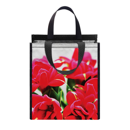 Bouvardia Plant Print Insulated Lunch Tote