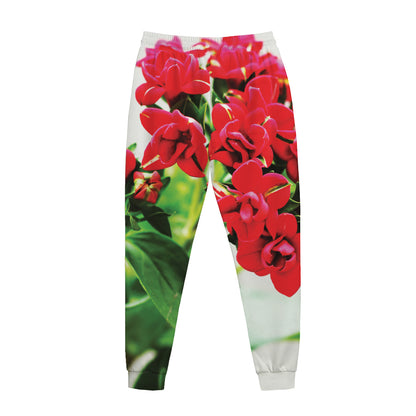 Bouvardia Plant Print Jogger Pants