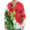 Bouvardia Plant Print Long Sleeve Baseball Jersey