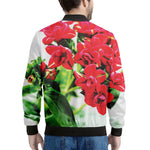 Bouvardia Plant Print Men's Bomber Jacket