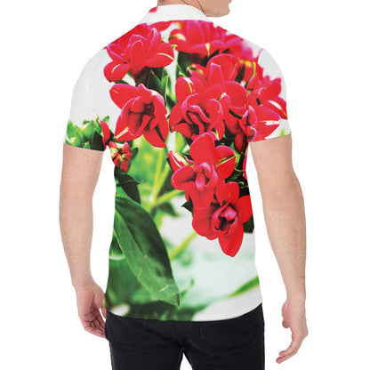 Bouvardia Plant Print Men's Shirt